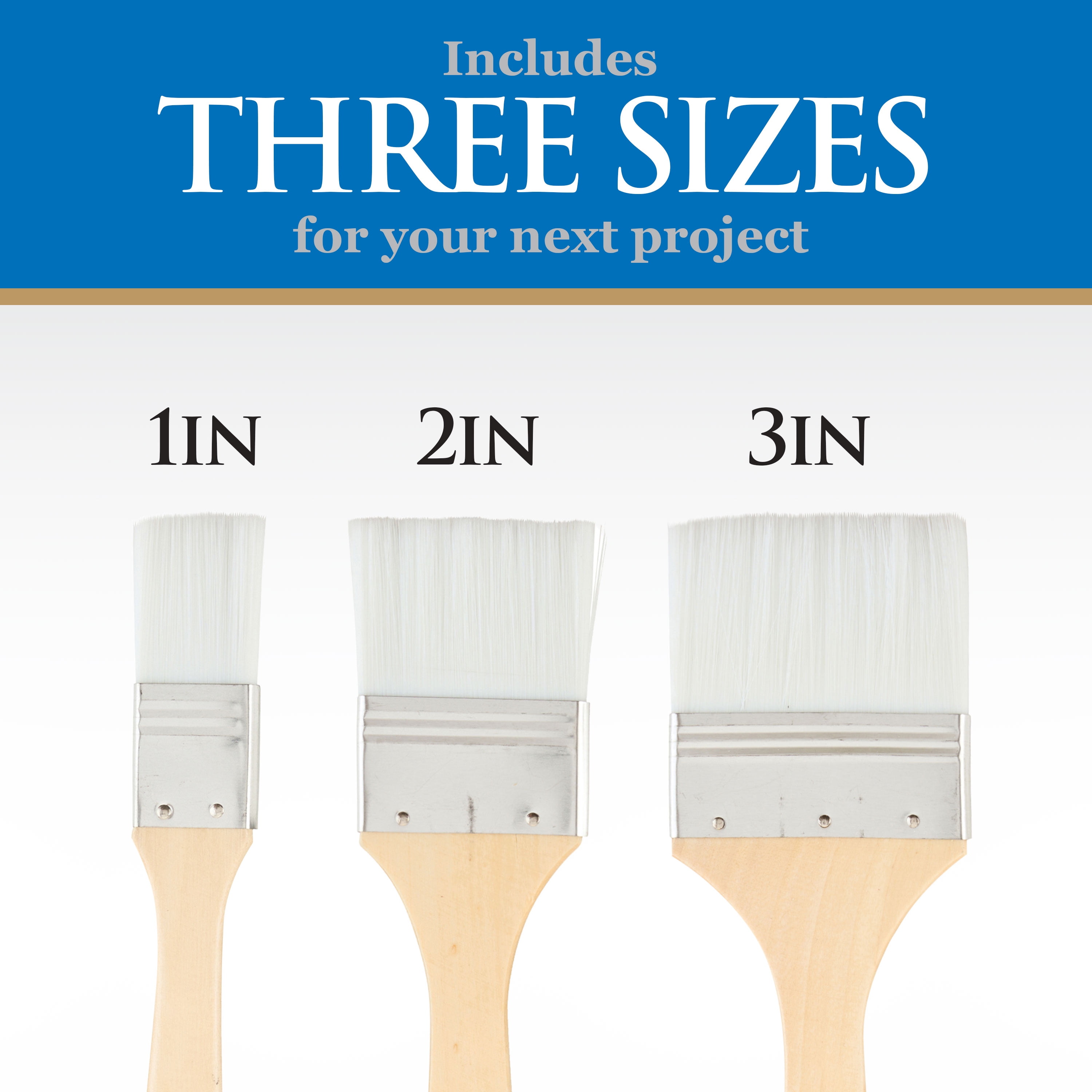 Linzer Artist Brush Set - Assorted Red Sable Round Brushes, #1, #4, White  Bristle Flat #4, #8 - pkg/4 - Paxton/Patterson