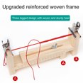 thumbnail image 2 of Wood Bracelet Jig with Scale Adjustable Length Bracelet Maker Kit DIY Hand Knitting Tool Bracelet Braiding Jig with 2 Clips for Belts Lanyards, 2 of 8
