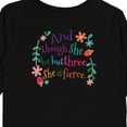 thumbnail image 4 of Inktastic 3rd Birthday She is Fierce Girls 3 Year Old Girls Long Sleeve Toddler T-Shirt, 4 of 5
