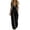Black, variant on Women's Sleeveless Jumpsuit, Spring Summer Double Pocket With Loose Fit, Casual One-Piece For Relaxed Style Black XL