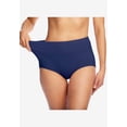 thumbnail image 3 of Comfort Choice Plus Size Cotton Spandex Comfort Waist Brief 2-Pack, 3 of 6