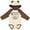 Natural & Brown w Ears, variant on Inktastic My Brother Graduated and I'm Super Proud Boys or Girls Long Sleeve Baby Bodysuit