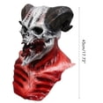 thumbnail image 3 of Demon Animal Goat Head Face Cover Headgear Halloween Latex Face Covering Halloween Props Para Fiesta Cosplay Y Pascua Vogacara HA038240-00, 3 of 6