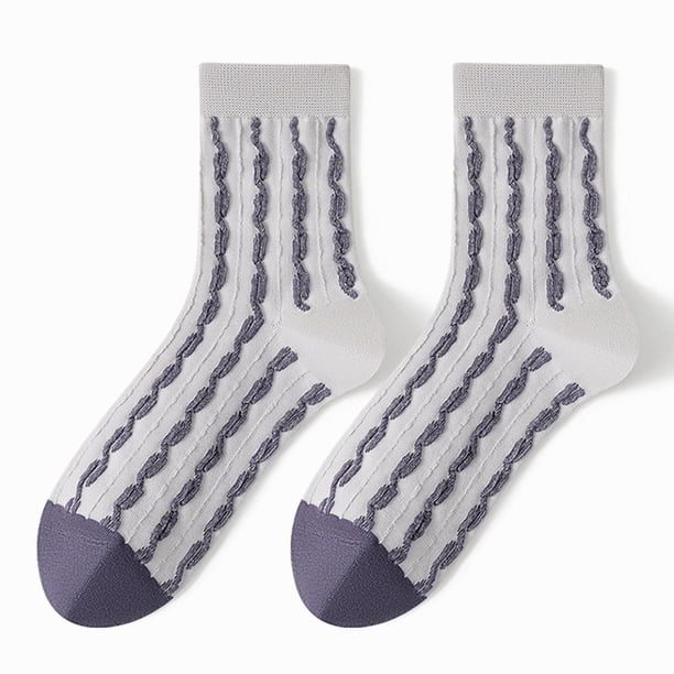 Calcetines largos para mujer, cómodos, de moda, que combinan con todo, calcetines de algodón para mujer