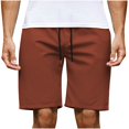 thumbnail image 6 of Men's Lounge Big & Tall Shorts for Men Mens Shorts Clearance, Men Exercise Shorts Mens Pajama Shorts Running Clothes Active Wear Mens Shorts, Red, L, 6 of 6