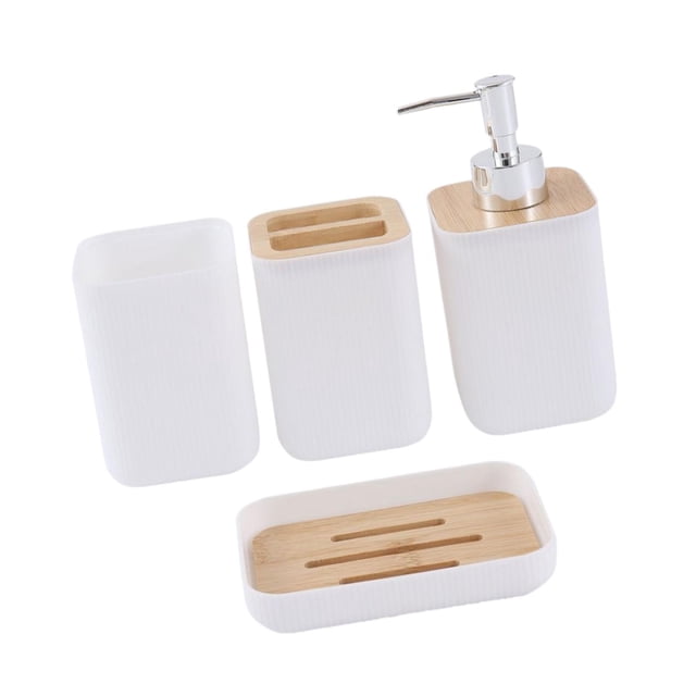 Accesorios de baño, organizador de baño, decoración de baño, regalo práctico, almacenamiento de artículos de tocador esenciales para tocador de Hotel, 009