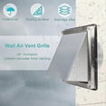thumbnail image 3 of Ventilation Grille Ventilation Grille 100mm Ventilation Grille Stainless Steel Hood Grille S20241230, 3 of 5