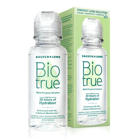 (3 pack) Biotrue Multi-Purpose Contact Lens Solution–from Bausch + Lomb–2 fl oz (60 mL) Bottle