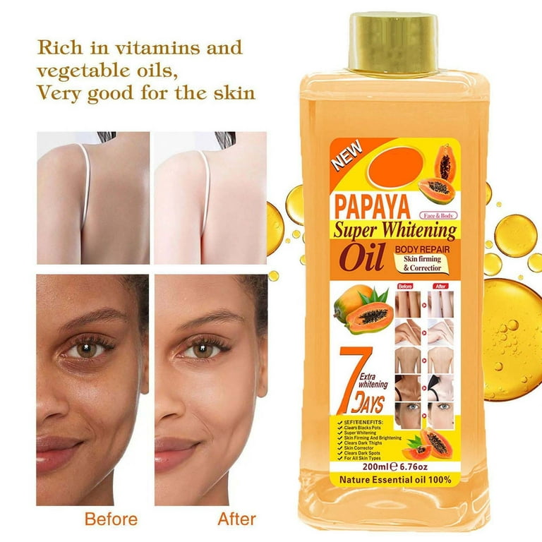 予約販売 Super Papaya Whitening Dark Lightening For Oil Papaya Oil, 爬虫類・両生類のエサ
