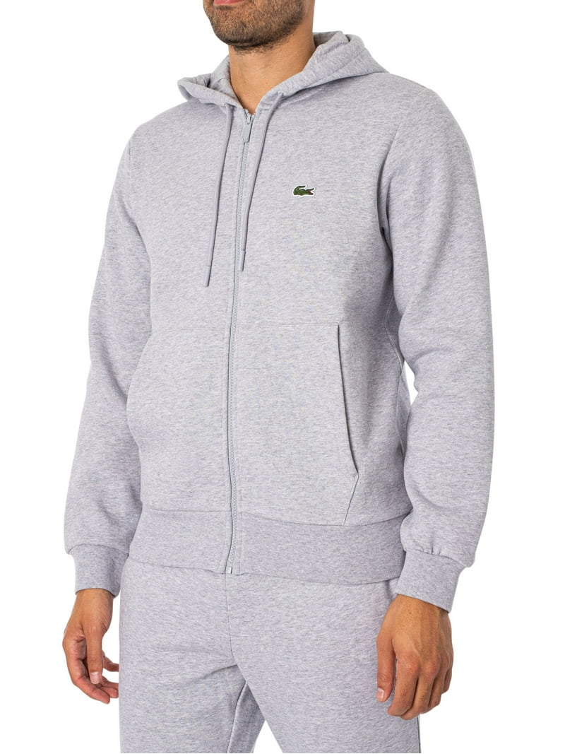Lacoste Zip Hoodie Tracksuit, Grey - Walmart.com