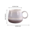 thumbnail image 4 of Yunuuuoa Ceramic Coffee Mugs Large Capacity 20 oz, Kiln Turned Stoneware Drinking Cups for Hot & Cold Beverages, Dishwasher Safe Home Kitchen Office Use, Durable Everyday Mug with Comfortable Handle, 4 of 8