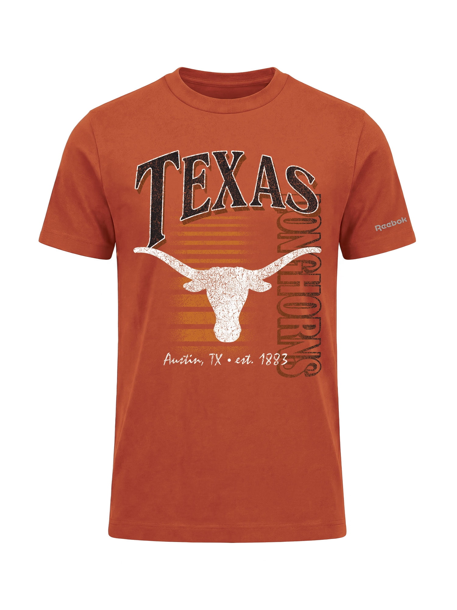 Texas Longhorns Reebok Mens Crew Neck Short Sleeve T-Shirt