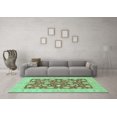 thumbnail image 3 of Ahgly Company Indoor Rectangle Abstract Turquoise Blue Modern Area Rugs, 5' x 7', 3 of 4