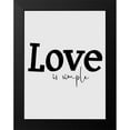 thumbnail image 2 of Phillip, Jamie 12x14 Black Modern Framed Museum Art Print Titled - Love is Simple, 2 of 5