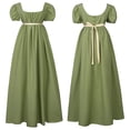 thumbnail image 4 of Vestido vintage Regent de Bridgetton, vestido de baile de cintura alta, vestido de té victoriano, 4 of 6