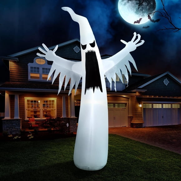 Joiedomi Towering Spooky Ghost inflable para Halloween de 12 pies con LED