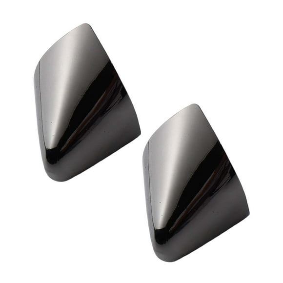 Esquirla 2 Pieces Metal Shoes Pointed Protector Women Solid Color Accessories Decoration Black