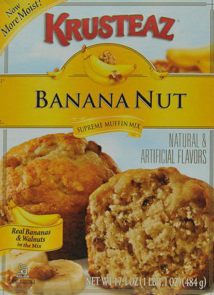 Krusteaz Muffin Mix Banana Nut, 17.1oz
