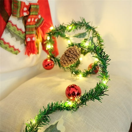 Sinhoon Christmas String Lights with Pine Cones Berries Indoor Outdoor Thanksgiving Xmas Fairy Light for Garden Garland Party Decorations