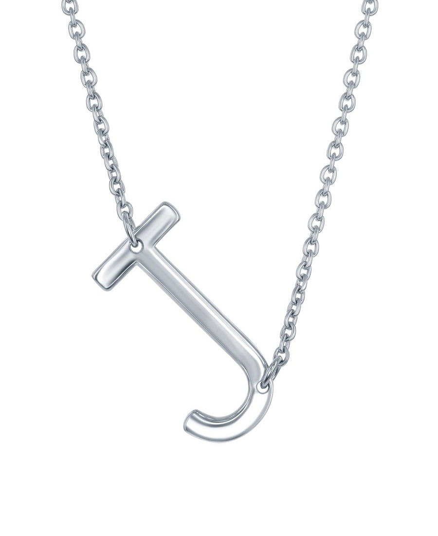 Initial Pendant Chain Necklace 18 