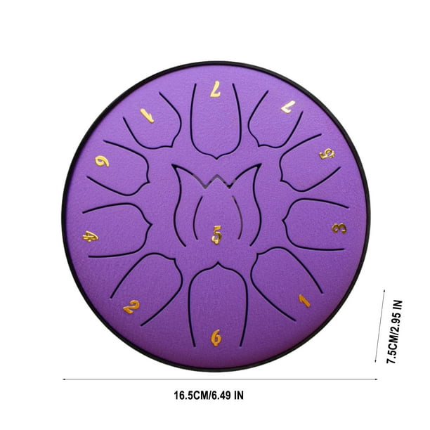 Tambores para Adultos 6 Pulgadas 11 Tono Tambor de la Mano de los Niños, Olvide Sus Problemas, Tambor de la Mano, Tambor de Disco de la Mano de la Mano para Adultos