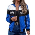 thumbnail image 2 of Race Car Driver Jacket Women Zip Up Streetwear F1 Jacket Varsity Outfit, 2 of 4