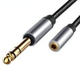 thumbnail image 2 of Seitruly 6,5mm a 3,5mm Jack auriculares Cable de extensión convertidor de cables Digital PC micrófono transmisión Audio adaptador Cables de audio/vídeo, 2 of 6