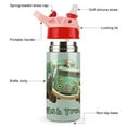 thumbnail image 3 of Kids Trash Truck Water Bottle Cartoon Insulated Water Bottle Double Wall Vacuum Tumbler Stainless Steel Leakproof Travel Cup for Boys Girls Toddlers 12oz, 3 of 8