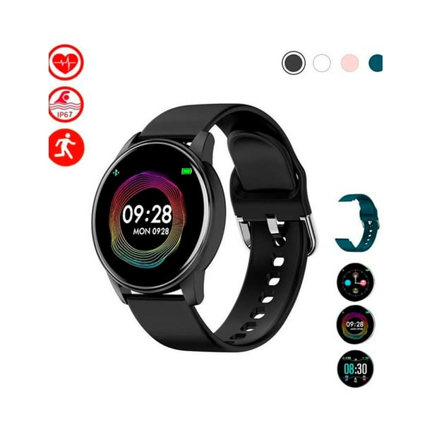 Reloj Inteligente Smartwatch Petukita Box ZL01 Negro Monitor de Ritmo Cardíaco Presión Arterial Oxígeno en la Sangre