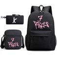 thumbnail image 1 of Three-piece Bag, Cartoon Peripheral Printed Backpack, Student Satchel Pencil Case, Can Be Customized-ZJKDGJKJ, 1 of 4
