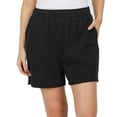 thumbnail image 3 of LazyPants Women's High Rise Soft Cotton Blend French Terry Shorts, 3 of 7