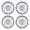 16 inch- Silver Lacquer, variant on 4Pcs Set 15" Universal Wheel Covers Hubcaps,Compatible with Steel Wheels,Snap on Installation,ABS PC,Chrome