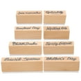 thumbnail image 1 of 8pcs Multi-function Scrapbook Stamps Delicate Diary Stamps Multi-function Wooden Stampers, 1 of 9