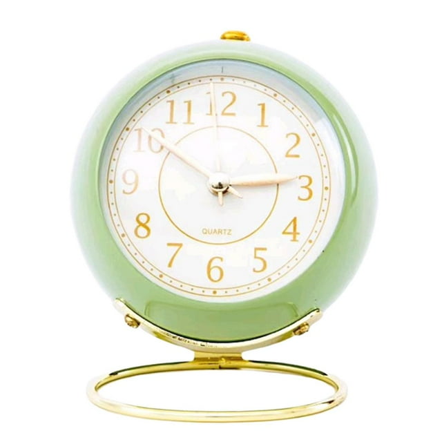 Table Clock Modern Snooze Led Or Student - Blue, 85x55x105mm Green