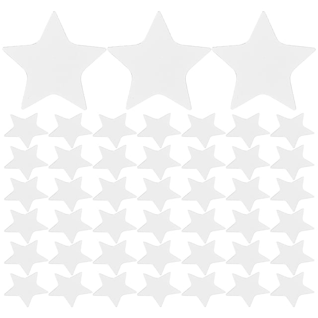 100 Uds. Adhesivo acrílico para pared, calcomanías artísticas de pared de estrellas, pegatina de espejo extraíble para fondo de pared