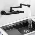 Pot Filler Faucet, Wall Mount Folding Stretchable Kitchen Sink Faucet