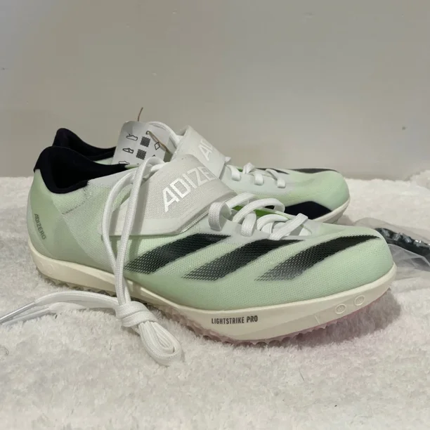 NWT Adi-das Adizero Hj Low Top Track And Field Shoes Green Spark Unisex M4.5