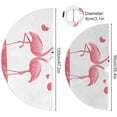 thumbnail image 3 of FMSHPON Flamingo Lover Xmas Christmas Tree Skirt Stand Mat for Holiday Party Decoration Indoor Outdoor 36 inches, 3 of 6
