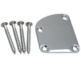 thumbnail image 1 of OVSAL Plaque de Cou de Guitare Chrome Plaque de Cou Incurvée Plaque d'Articulation de Cou Pièce de Guitare Électrique de Remplacement pour Telecaster Neck Tele Neck S, 1 of 7