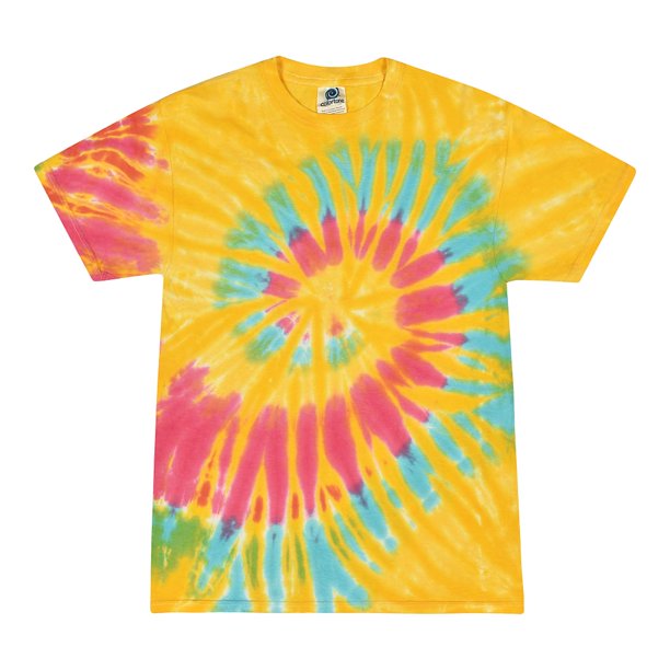 Tie Dyes Men's Tie Dyed Performance Short Sleeve Tshirt H1000Aurora