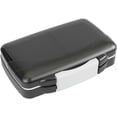 thumbnail image 6 of Ezy Dose Moisture-Proof Pill Organizer, Travel-Friendly, Latch-Closure to Secure Contents, 4 Individual Compartments of Multiple Sizes with Tight Seal, Large, Black, 6 of 7