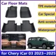 thumbnail image 2 of Alfombrilla de coche para Chery iCar 03 2023 2024 2025, impermeable, universal, de cuero, TPE, para LHD, accesorios para coche, 2 of 5