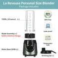 thumbnail image 6 of La Reveuse Personal Size Smoothies Blender 300 Watts with 24 oz BPA Free Portable Travel Sports Bottle (Grey), 6 of 7