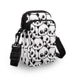 thumbnail image 3 of HELLHERO Panda Pattern Polyester Shoulder Bag Adjustable Strap Outdoor Holiday Travel Leakproof, 3 of 7