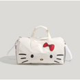 thumbnail image 3 of Hello Kitty animation peripheral creative cartoon bow, bolsa de fitness portátil de gran capacidad, bolsa de equipaje para estudiantes, portátil de viaje, 3 of 5
