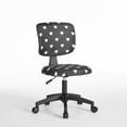 thumbnail image 4 of Room Revival Mesh Task Desk Office Chair, Black and White Hearts, 4 of 10