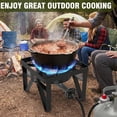 thumbnail image 2 of SIXDAY 200,000 BTU Heavy Duty Propane Burner, Outdoor Gas Stove with 0-20 PSI Adjustable Regulator and Black Hose for Turkey Frying, Home Brewing, Camping & Backyard Cooking, 2 of 6