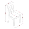 thumbnail image 2 of Set of 2 Chairs ANC-OAK-C Antique Dining Chair Cushion Seat with Oak Finish, 2 of 9