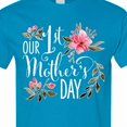 thumbnail image 4 of Inktastic Our First Mother's Day Pink Flowers T-Shirt, 4 of 5