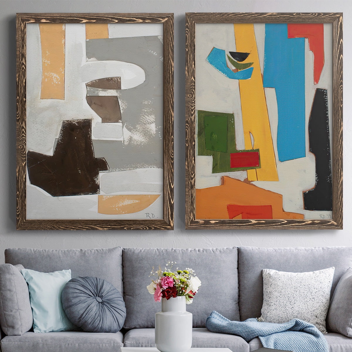 Andalusian Forms III - Premium Framed Canvas 2 Piece Set - Ready to Hang